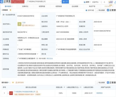 視源股份新設電子科技子公司，注冊資本1億元，聚焦數字文化創意軟件開發